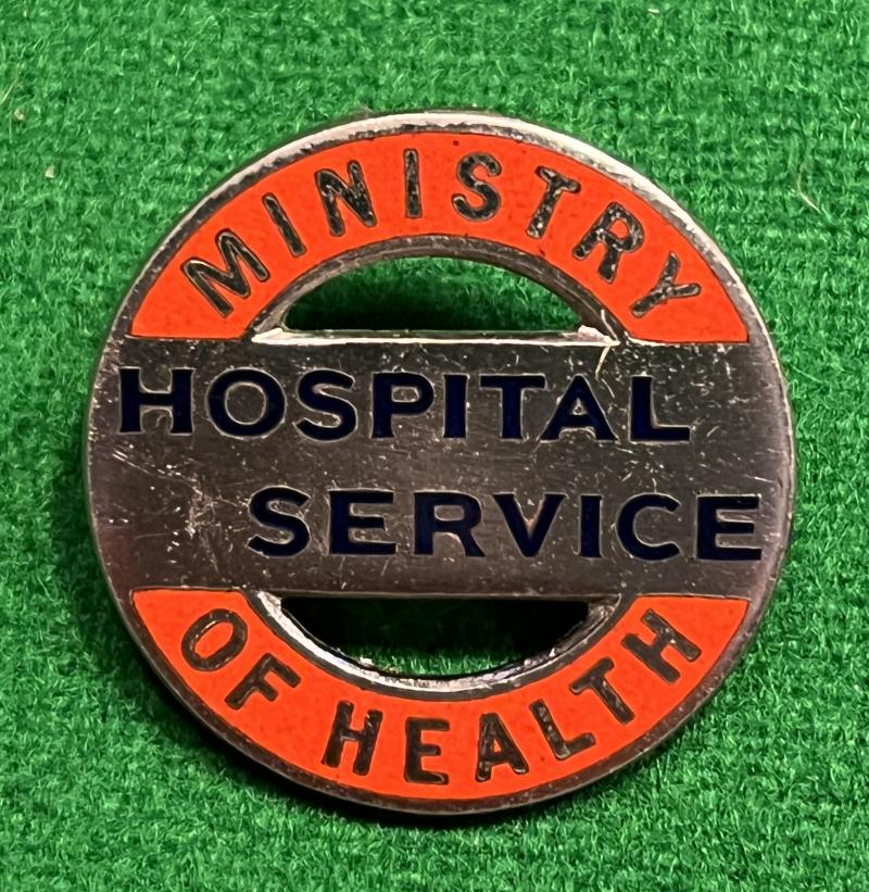 M.O.H. Hospital Service lapel badge.