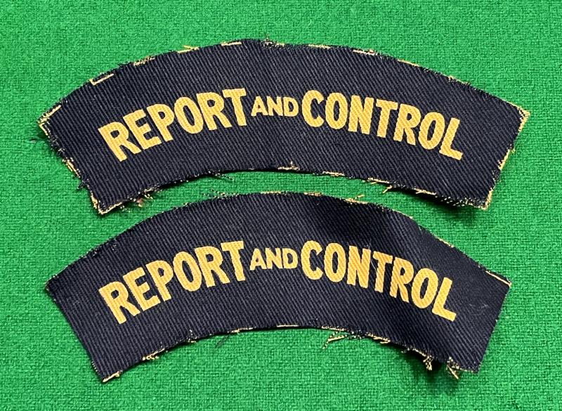 Printed Report & Control Shoulder Titles.