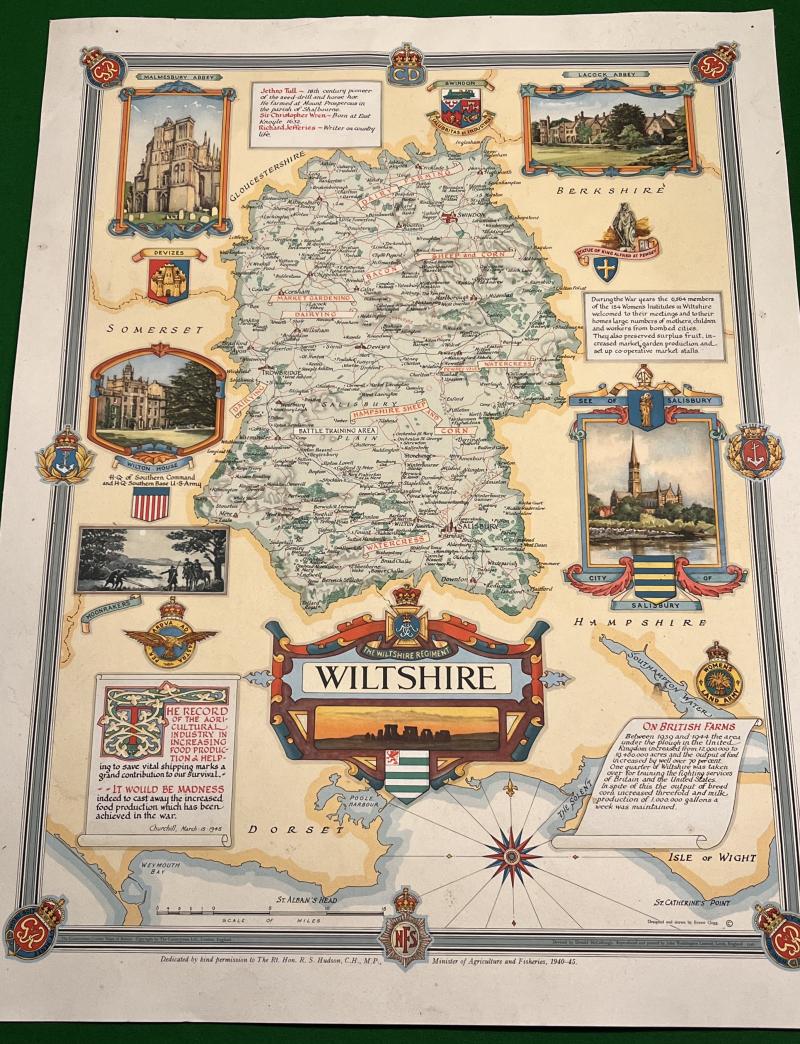 WLA Benevolent Fund Wiltshire County Map.