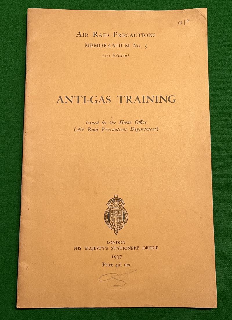 ARP Memorandum No.5 Anti-Gas Training.