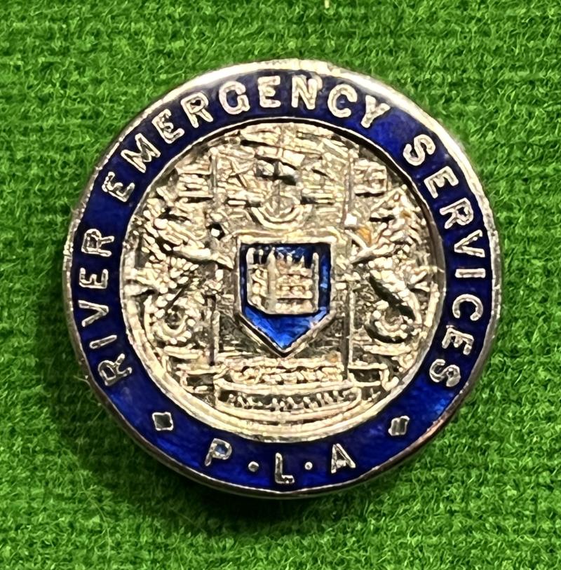 PLA River Emergency Services lapel badge.