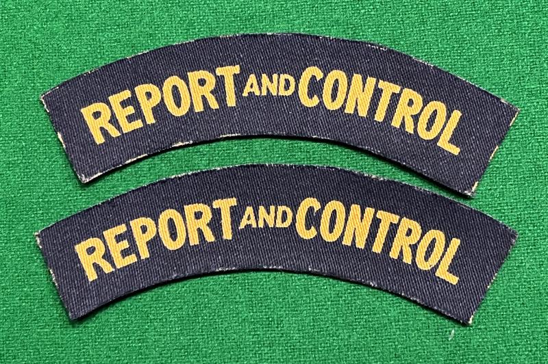 Printed Report & Control Shoulder Titles.