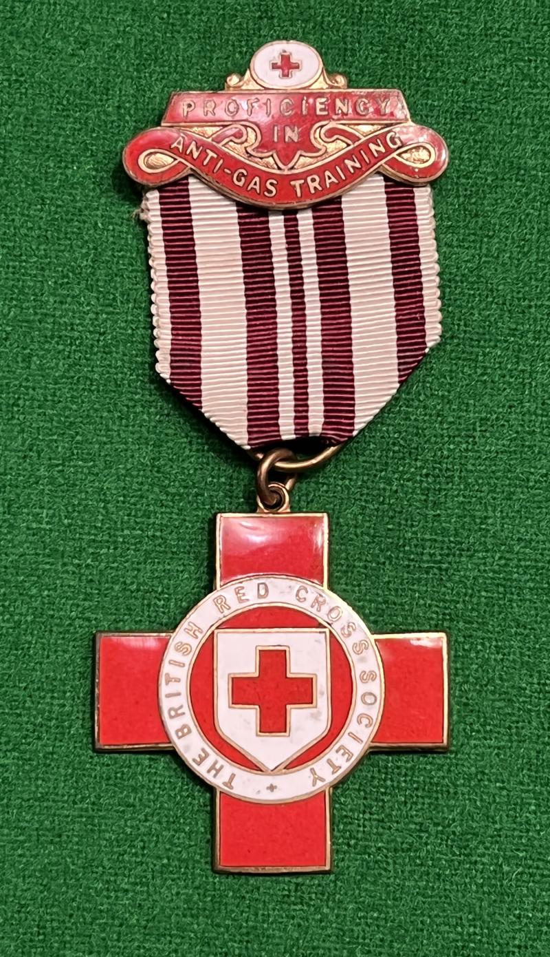 British Red Cross Medal for Proficiency in Anti-Gas Training.