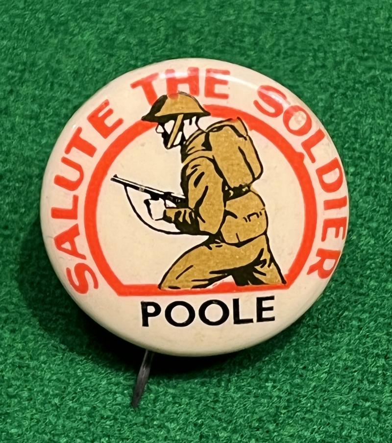 Salute the Soldier pin badge - Poole.