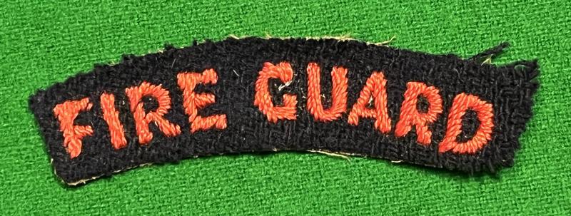 Early Fire Guard shoulder title.