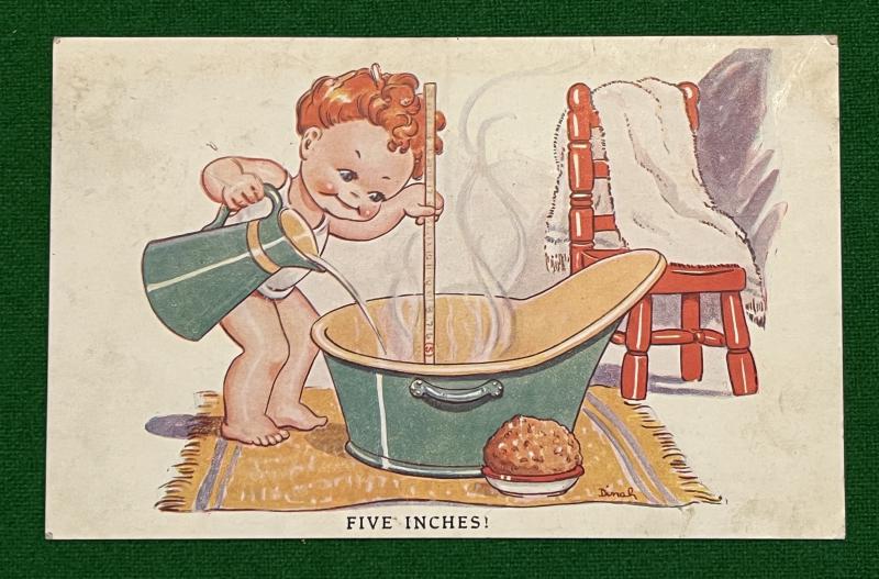 Comic Postcard - Five Inches !