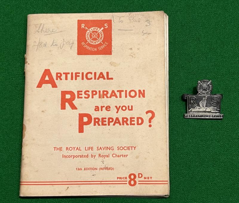 Respiration Service Manual and badge.