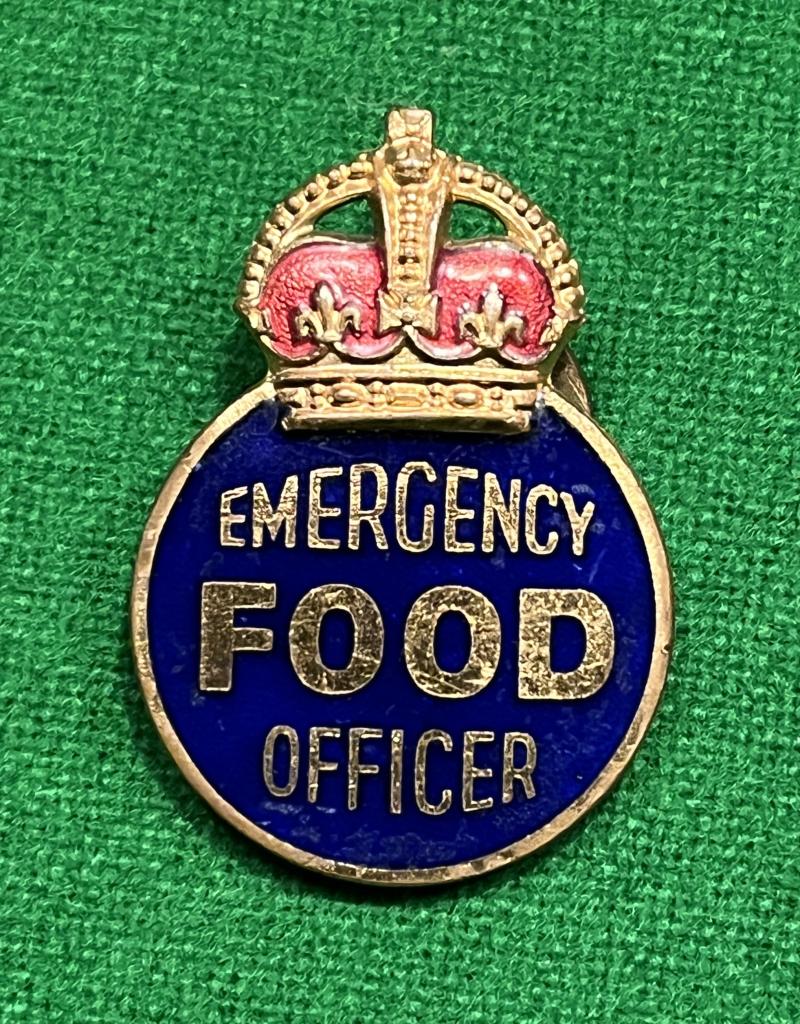 Emergency Food Officer lapel badge.