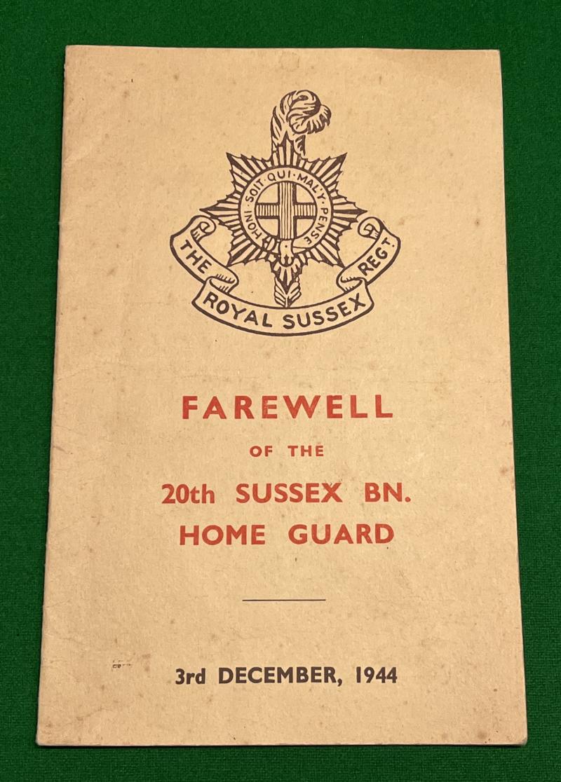 Farewell of the 20th Sussex Bn. Home Guard.
