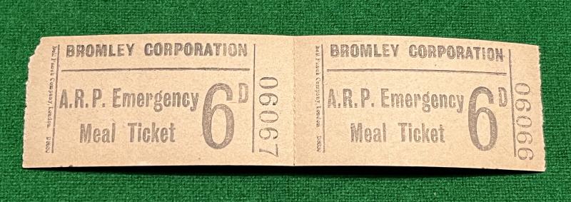 Bromley A.R.P. Emergency Meal tickets