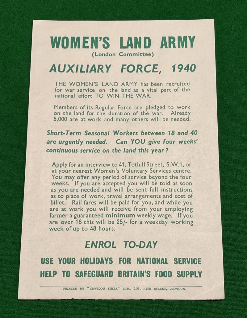 WLA Recruiting Leaflet.