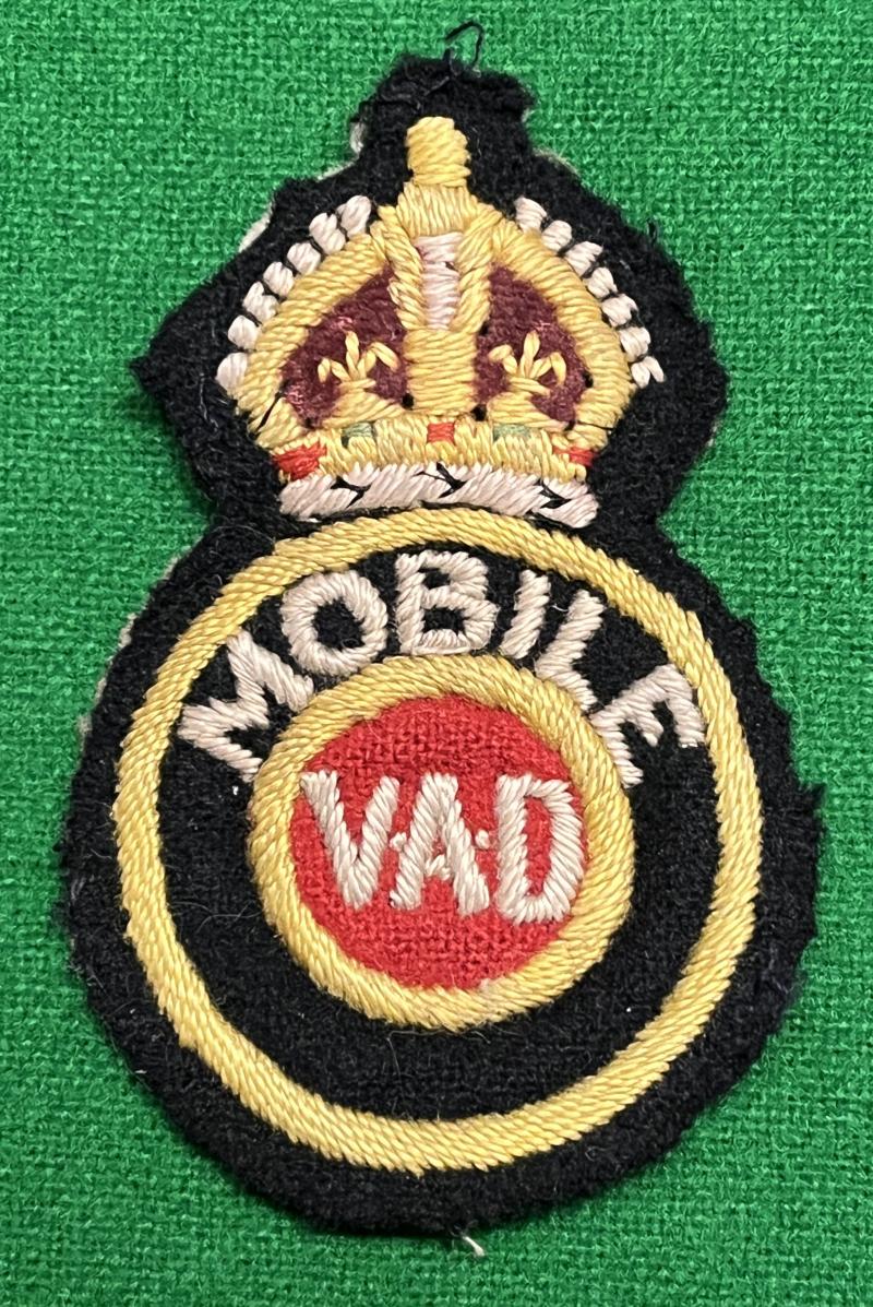 Mobile Voluntary Aid Detachment badge.