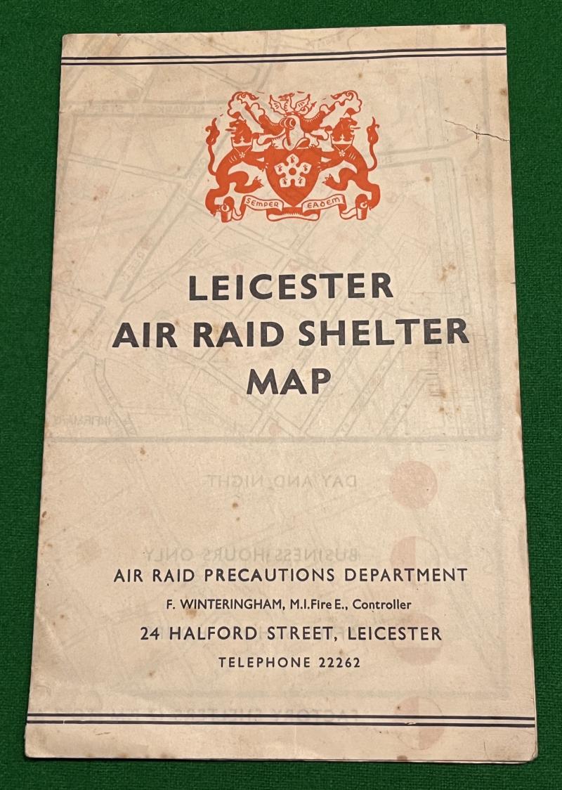 Leicester Air Raid Shelter Map.