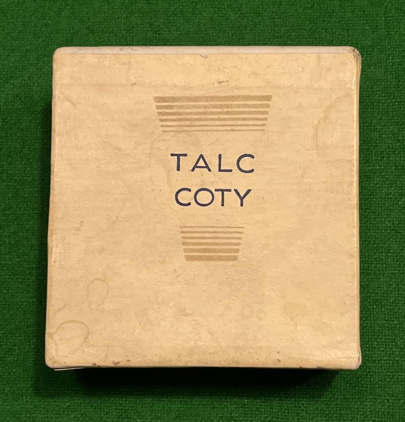 Wartime ' Coty ' Brand Talcum Powder.