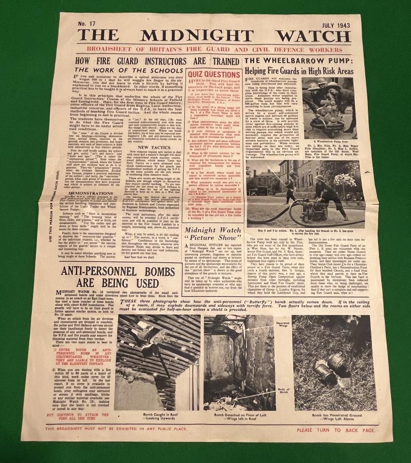 The Midnight Watch - Fire Guard Newspaper. No.17.