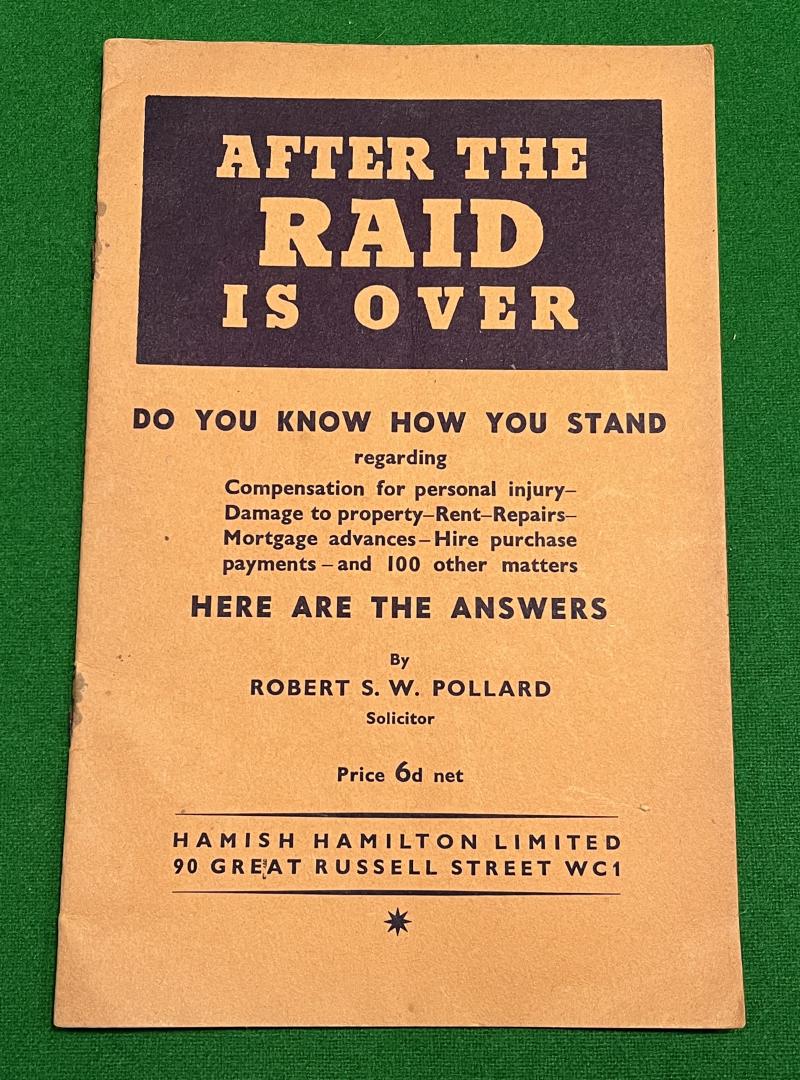 After the Raid is Over Leaflet.