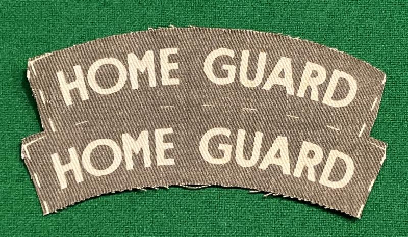 Uncut Home Guard Shoulder titles.