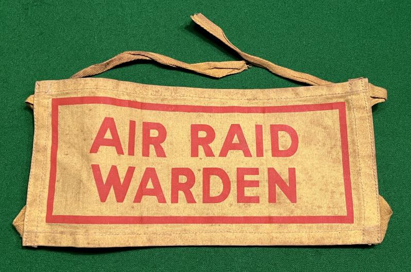 Early War Air Raid Warden armband.