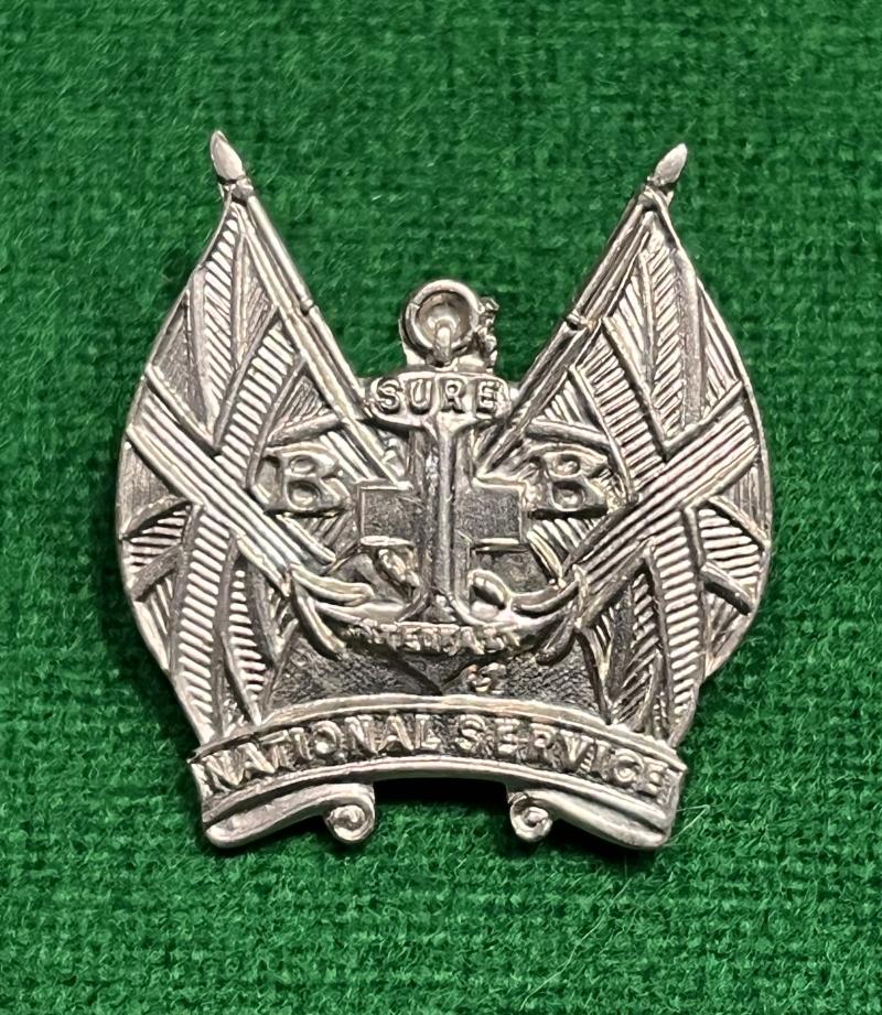 Boys Brigade National Service lapel badge.