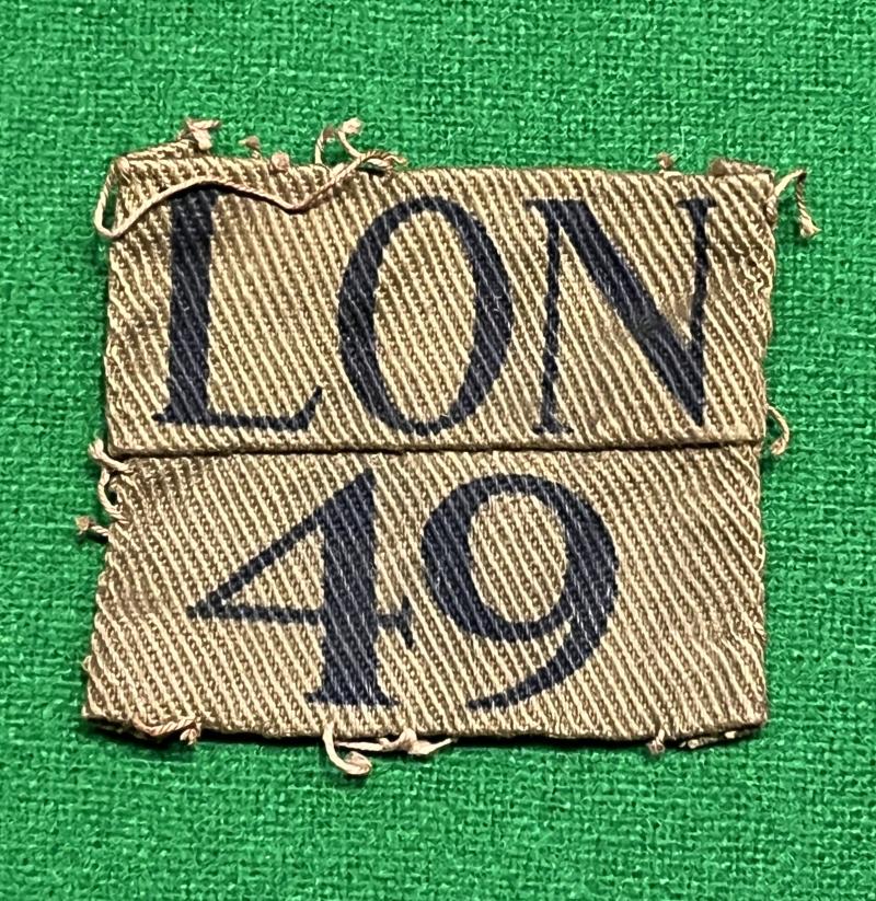 49th ( South Metropolitan Gas Company ) County of London Home Guard Shoulder Titles.