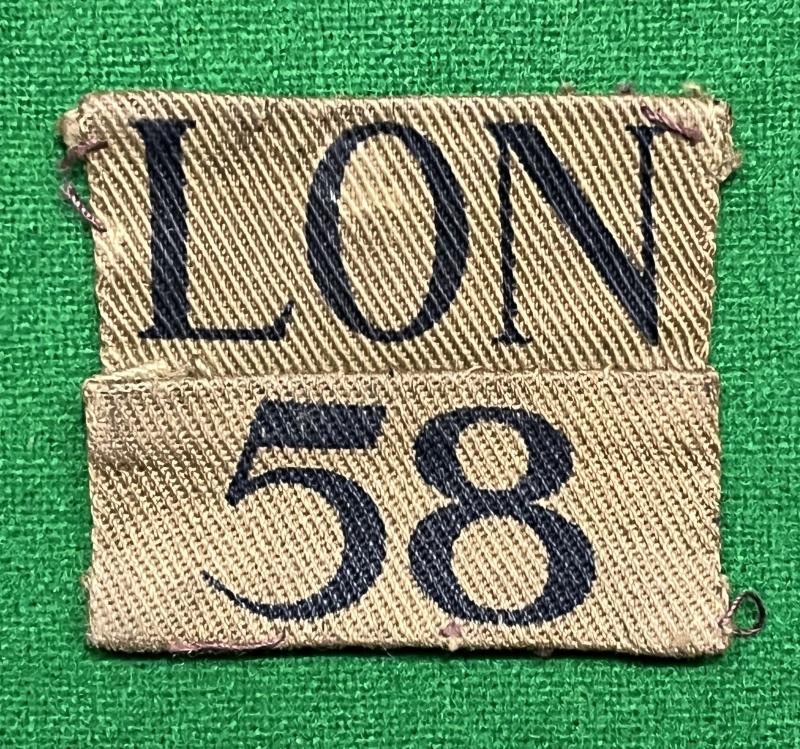 58th Civil Service Battalion London Home Guard Titles.