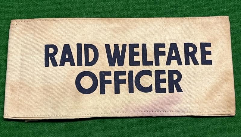 Raid Welfare Officer Armband.