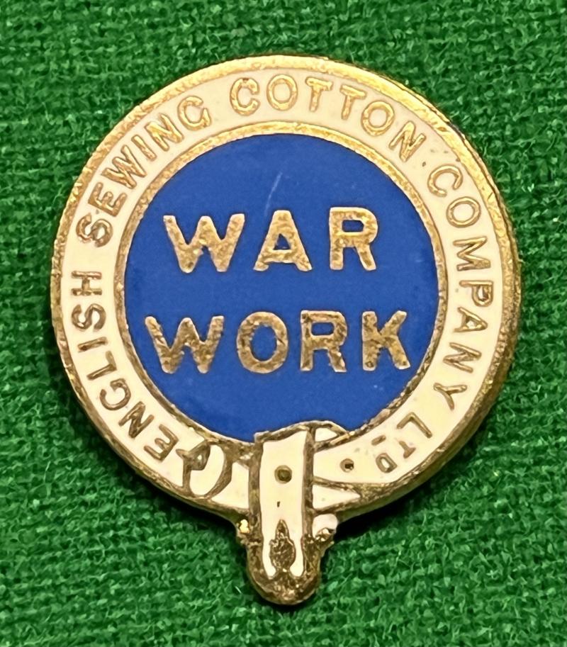 War Work Badge - English Cotton Sewing Company Ltd