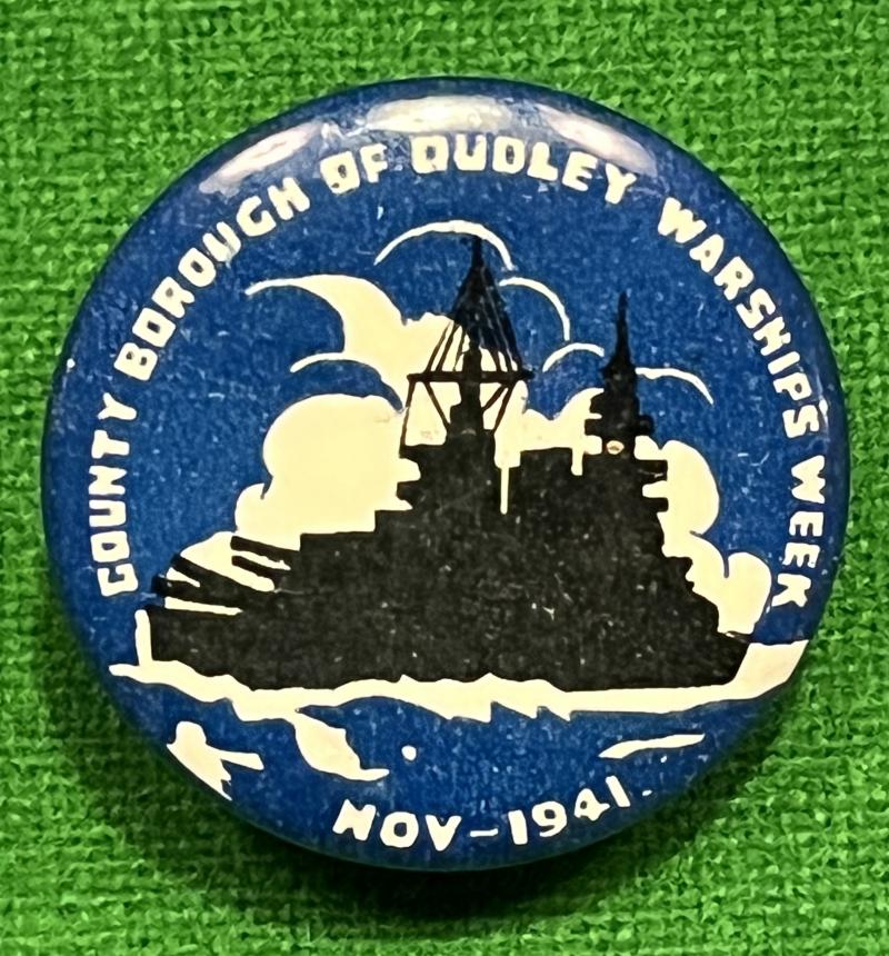 Borough of Dudley Warship Week Lapel Badge.