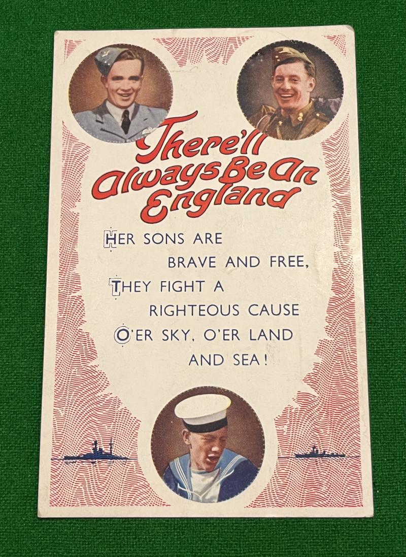 Patriotic Postcard - There'll Always Be an England.