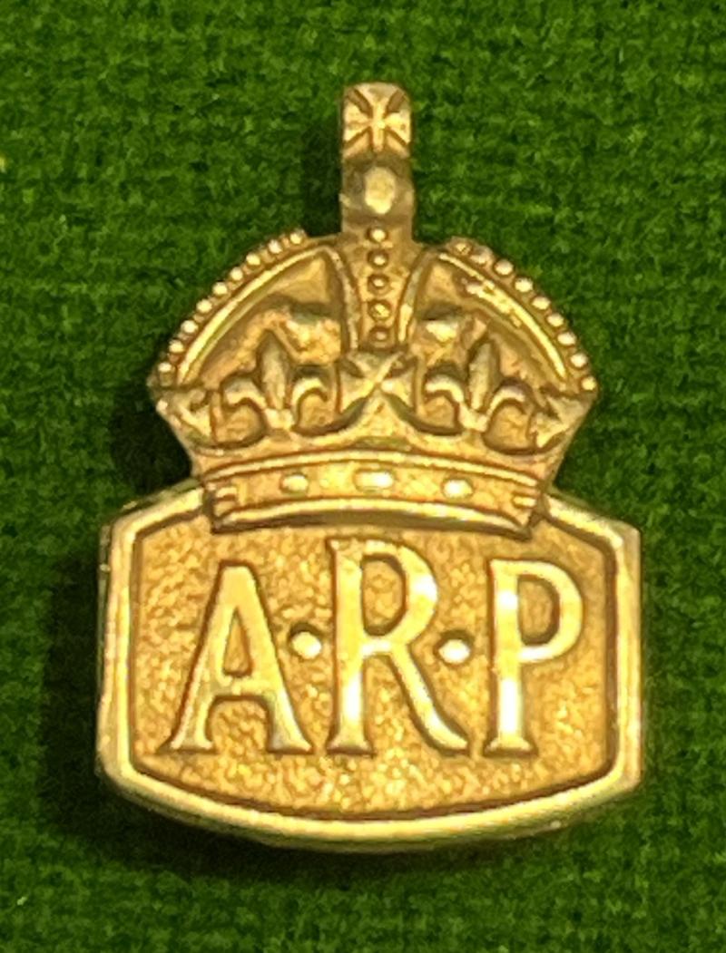 Miniature Silver ARP Lapel badge.