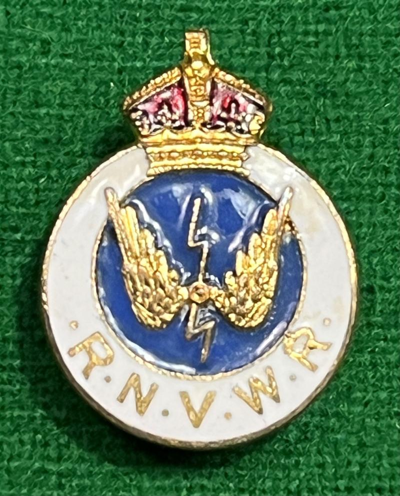 Royal Naval Volunteer Wireless Reserve Lapel Badge.