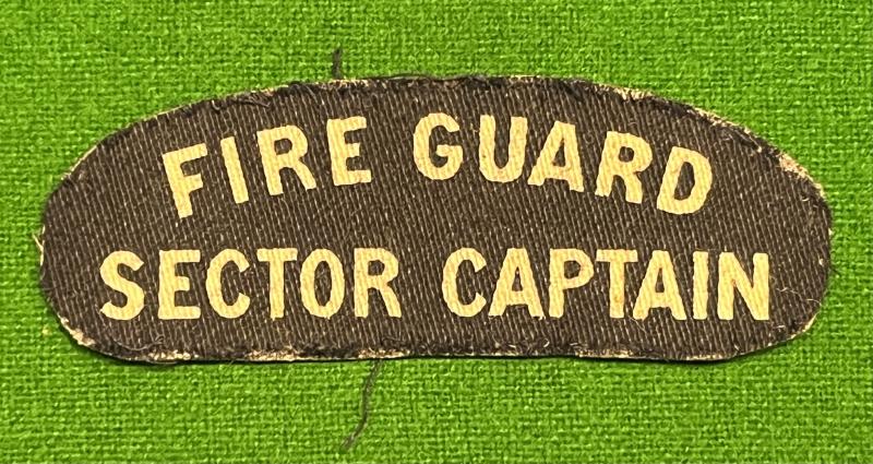 Fire Guard Sector Captain Shoulder Title.