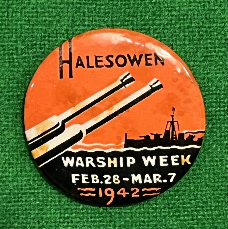 Halesowen's Warship Week badge.