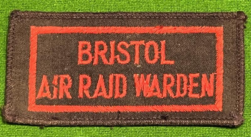 Bristol Air raid Warden Breast badge.