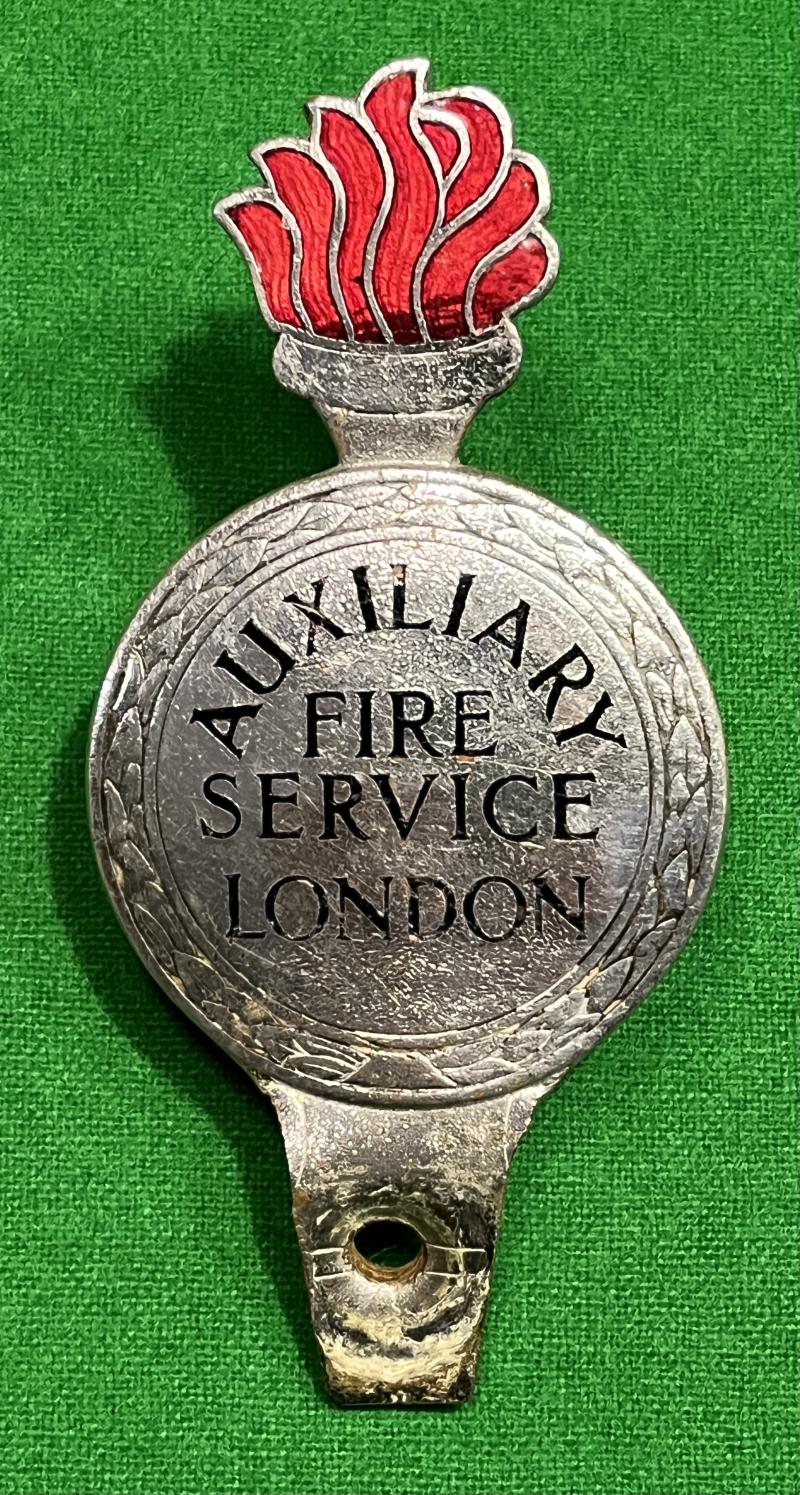 London A.F.S. Car badge.