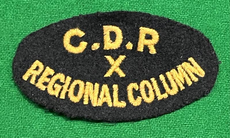 Civil Defence Reserve Regional Column Shoulder title.