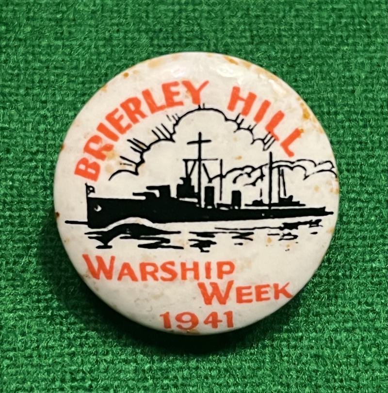 Brierley Hill Warship Week badge.