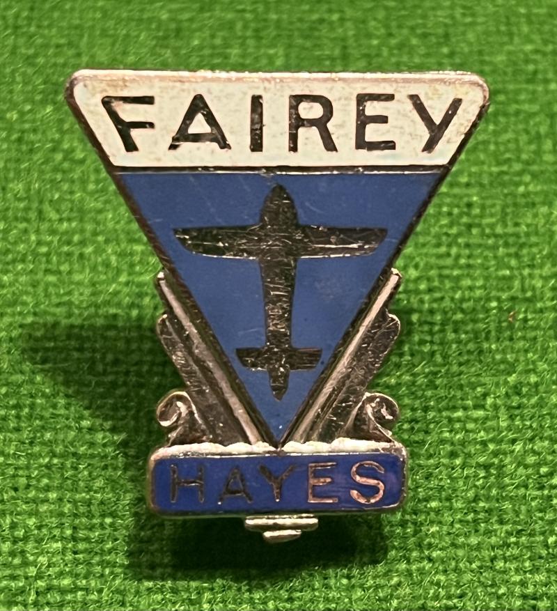 Fairey Aviation Factory Service lapel badge.