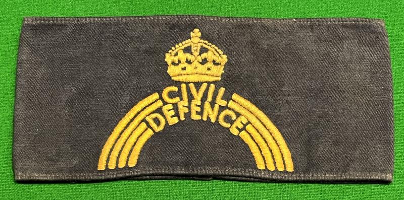 Embroidered Civil Defence armband.