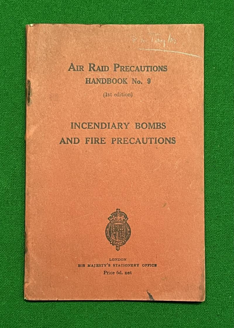 ARP handbook No.9 Incendiary Bombs.