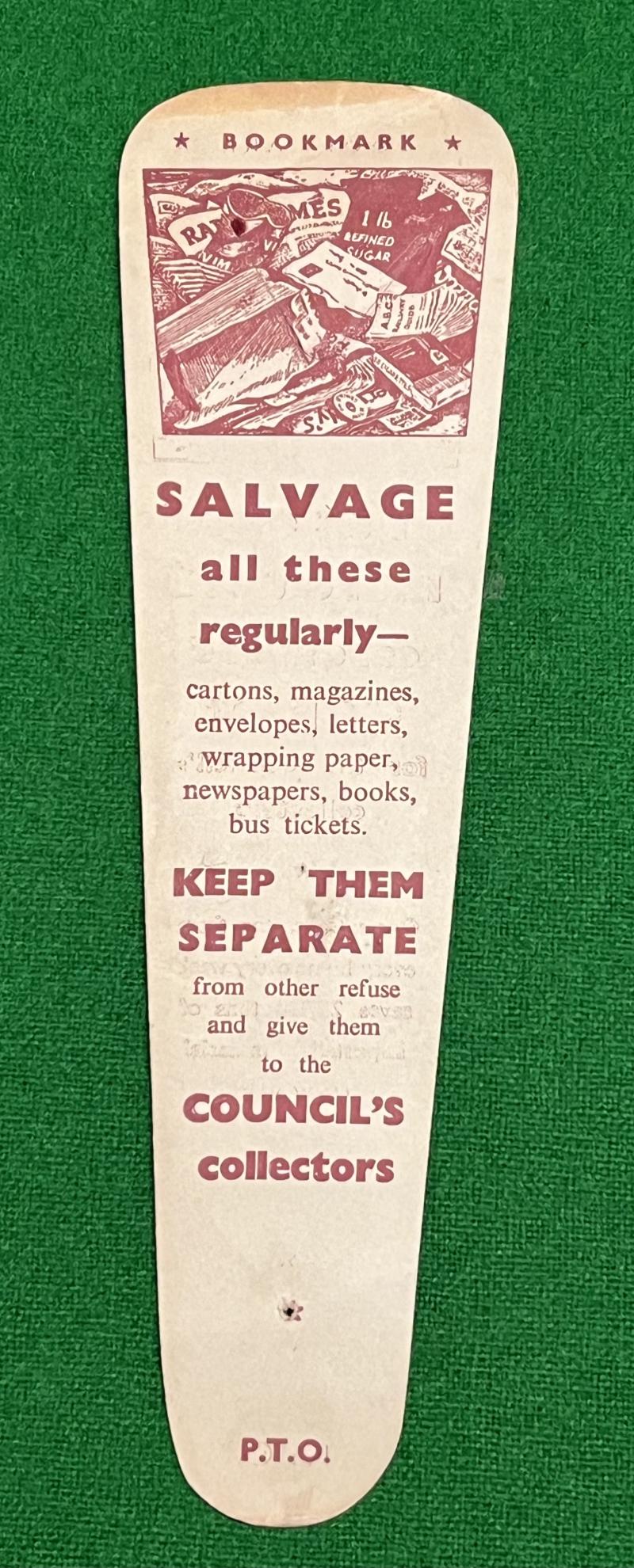 Salvage Bookmark.