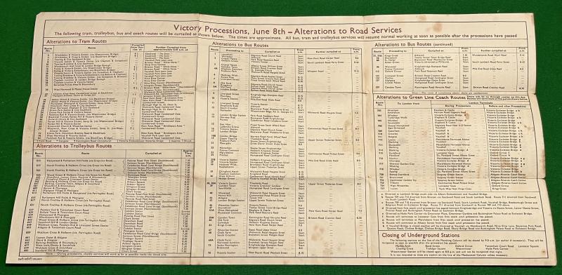 Victory Celebrations Transport Arrangements