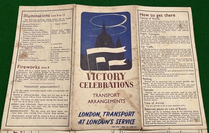 Victory Celebrations Transport Arrangements