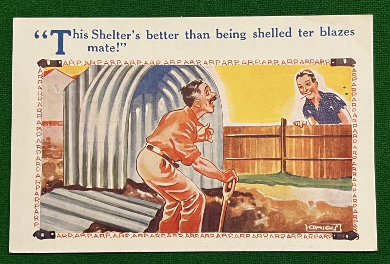 Comic postcard - Shelters.