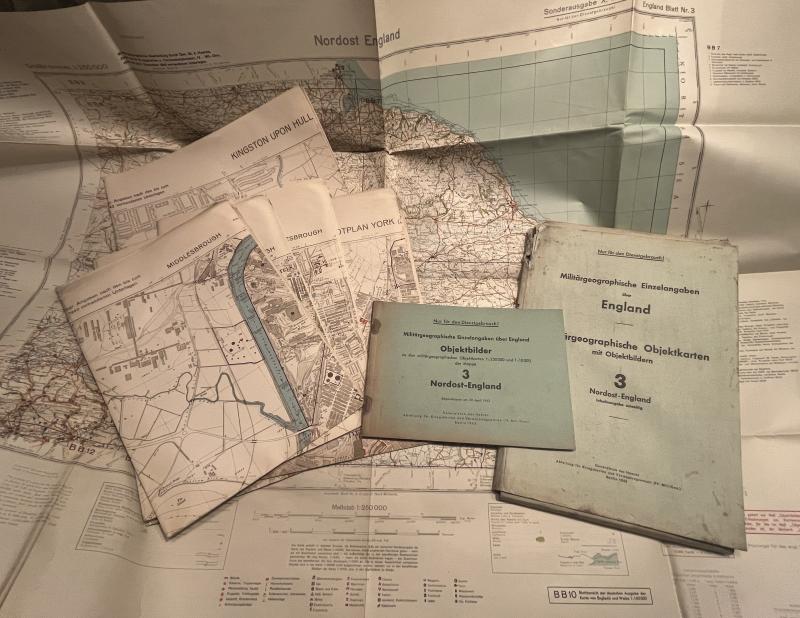 German Invasion Maps & Gazetteer - North East England.