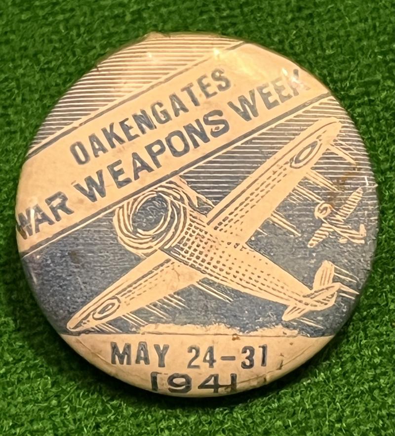 Oakengates War Weapons Week badge.