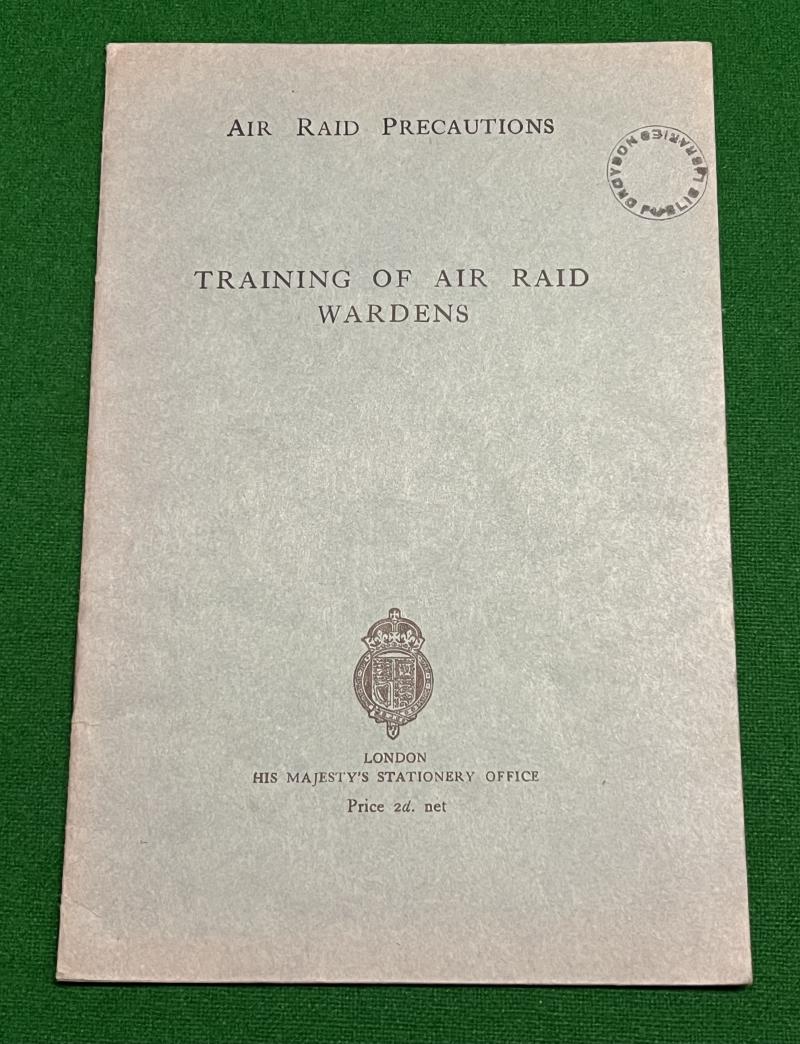 Training of Air Raid Wardens.