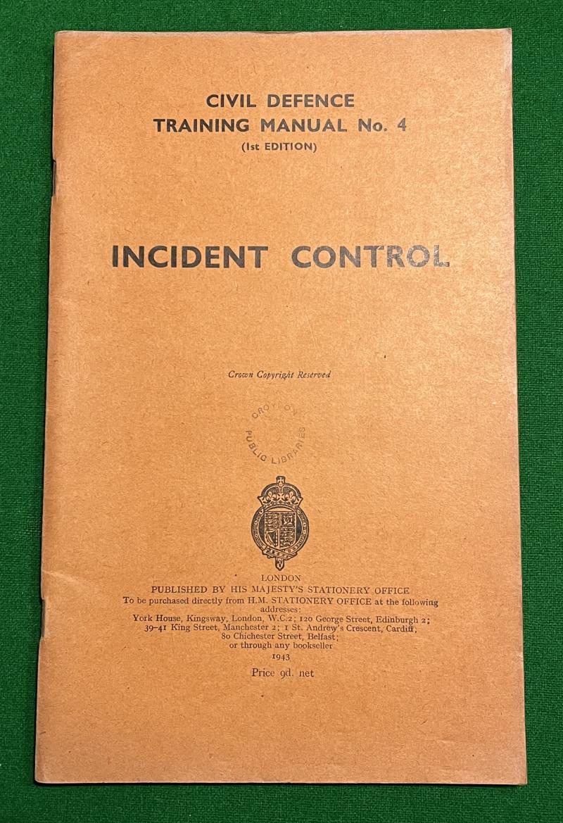 Incident Control, CD Training Manual.