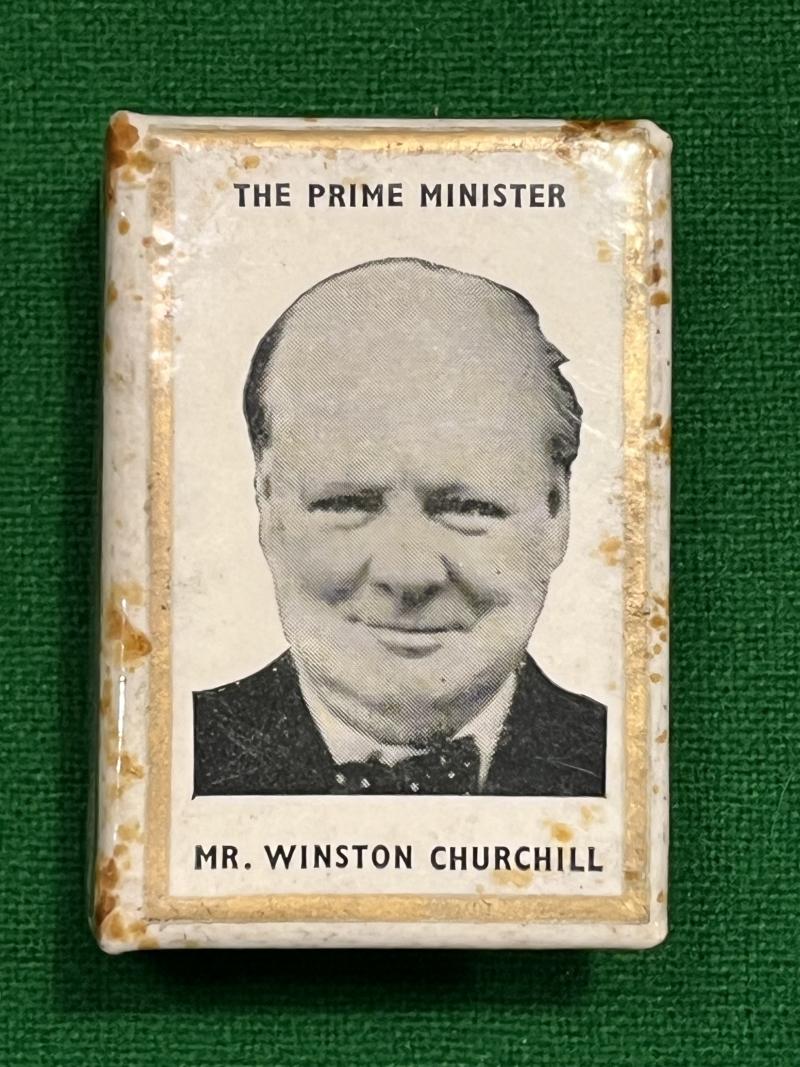 Churchill Patriotic wartime matchbox cover