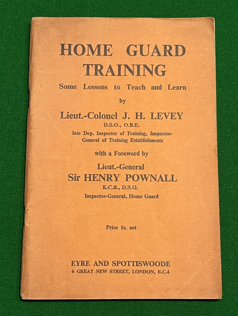Home Guard Training manual.